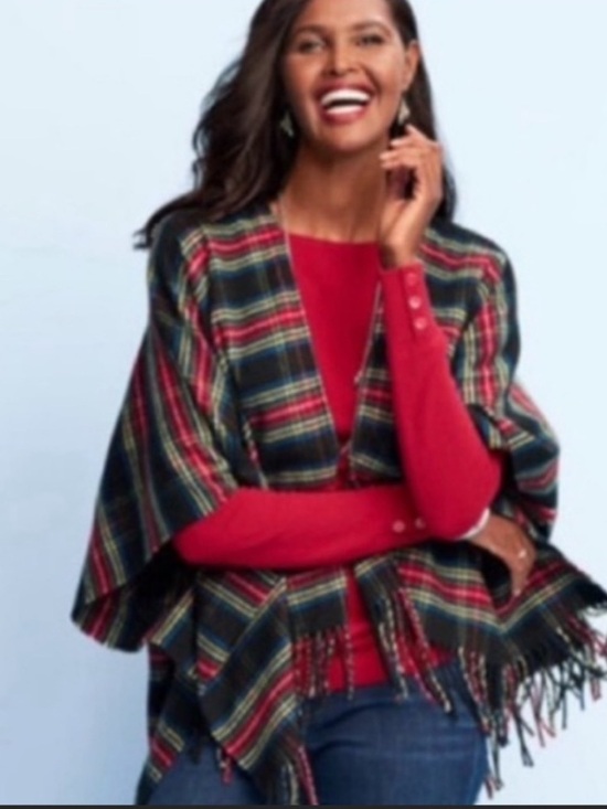 Talbots Jackets & Blazers - NWOT Talbots Tartan Plaid Ruana